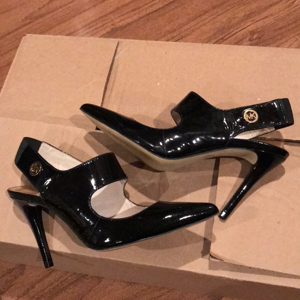 Black Patent Leather Pumps by Michael Kors